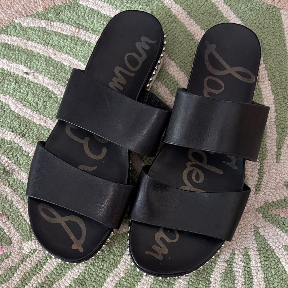 Sam Edelman Black Sandals with Studded Detail